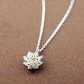 925 Sterling Silver Lotus Necklaces & Pendants High Quality Sterling-Silver-Jewelry