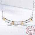  Real 925 Sterling Silver 18k Gold Plated Princess Cut Moisanite Diamond Cross Pendant Necklace