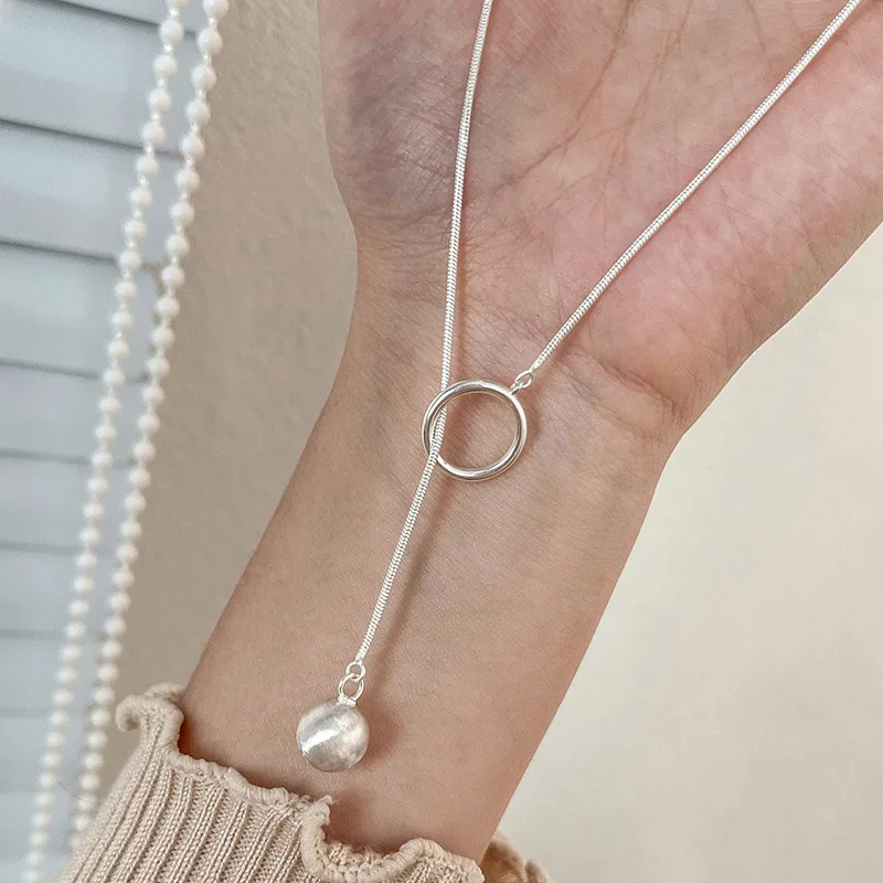 Fine 925 Sterling Silver Charms Adjustable Pendants Necklace Jewelry