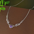 925 Sterling Silver Fashion Light Luxury Angel Love Wings Zircon Necklace
