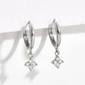 New 925 Sterling Silver 18k Gold Plated Leaf Earring Fine Jewelry