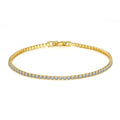 Fine 925 Sterling Silver Simulated Moissanite Diamond Bracelets Yellow White Gold Color Jewelry Gift