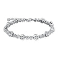 New 925 Sterling Silver Starry Bubble Pure Zircon Bracelet Fine Jewelry