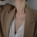 New 925 Sterling Silver Simple Style Heart-Shaped Necklace Charming Choker Necklace Fine Jewelry