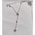 Fine 925 Sterling Silver Glossy Heart Pendant Necklace Fashion  Jewelry