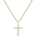 14K Gold Plated Cross Pendant  Necklace Gold Necklace