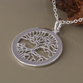 New 925 Sterling Silver Necklace Tree of Life Pendant Exquisite Fine Jewelry 