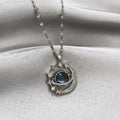 Stainless Steel Star Moon Planet Necklace Stylish Starry Sky Clavicle Chain Delicate Jewelry Gift for Women