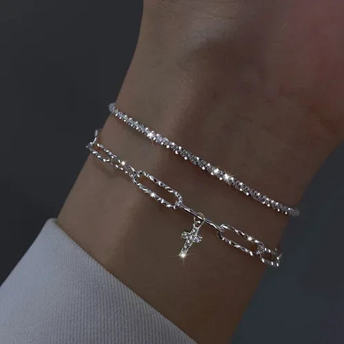 925 Sterling Silver Bracelet Partial Pearls Knots Bracelets Fashion Luxury Design Bead Charm Bracelet Jewelry