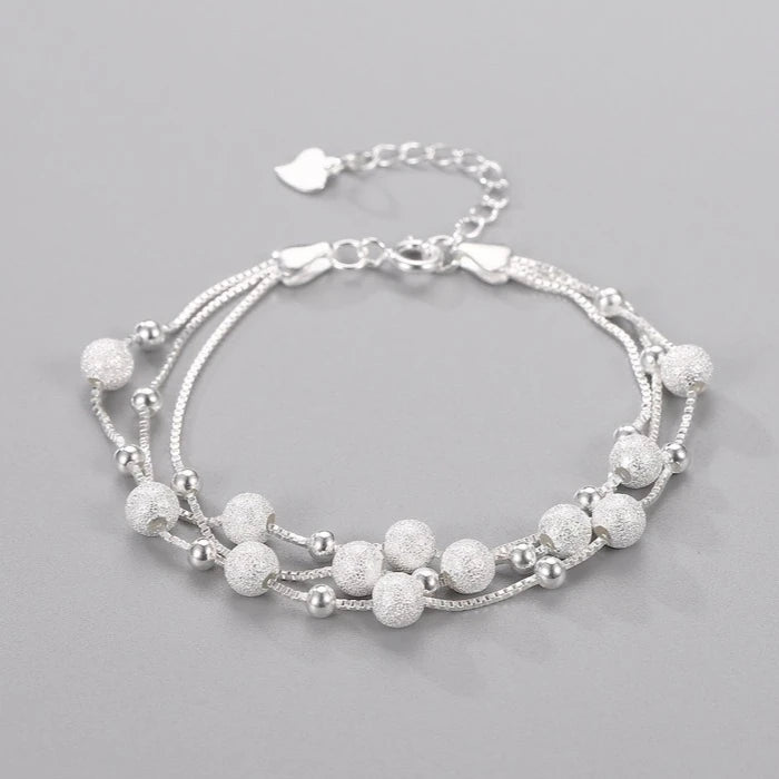 Sparking 925 Sterling Silver Star Moon Bracelets Vintage Crystal Bracelets Charm Jewelry