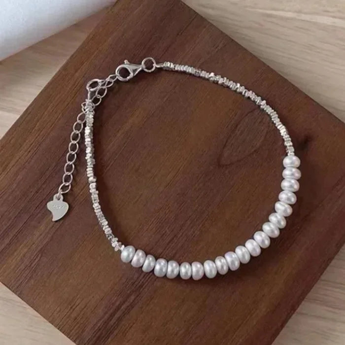 925 Sterling Silver Bracelet Partial Pearls Knots Bracelets Fashion Luxury Design Bead Charm Bracelet Jewelry