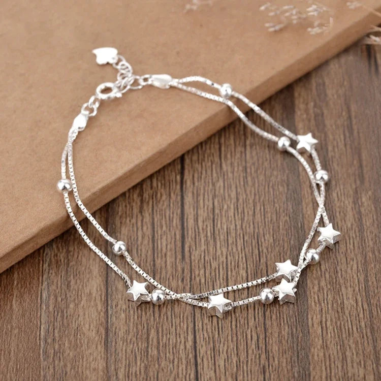 925 Sterling Silver Bracelet Partial Pearls Knots Bracelets Fashion Luxury Design Bead Charm Bracelet Jewelry