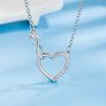 Fine 925 Sterling Silver 18K Gold Plated Necklace Single Sparkling Zircon Clavicle Chain Jewelry