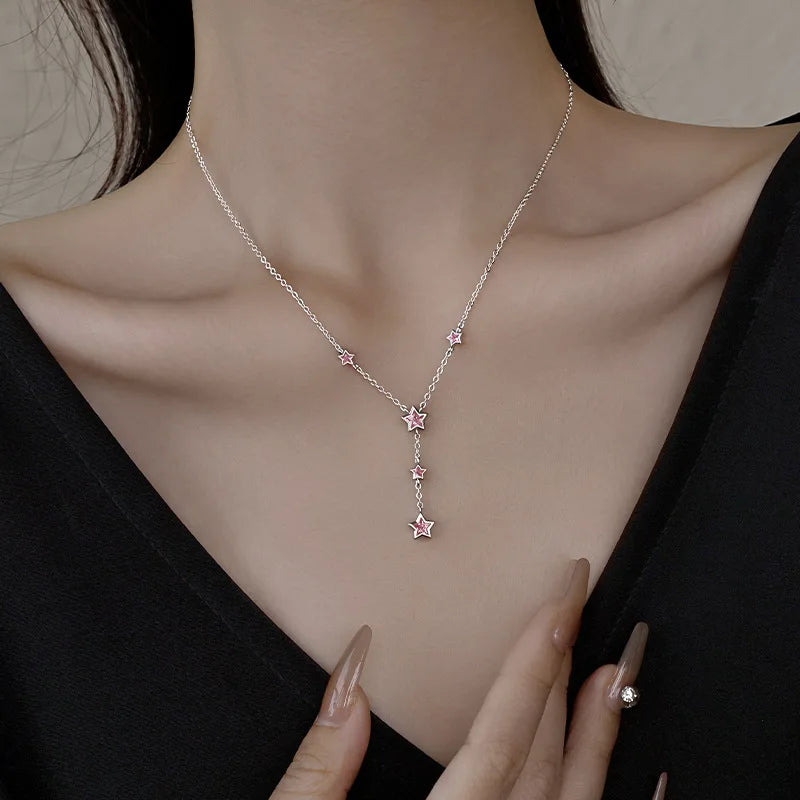 Fine 925 Sterling Silver Glossy Heart Pendant Necklace Fashion  Jewelry