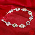 925 Sterling Silver Crystal Pretty Bracelet Jewelry
