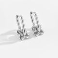 New 925 Sterling Silver 18k Gold Plated Two Irregular Circle Flower Hoop Earrings Fine Jewelry