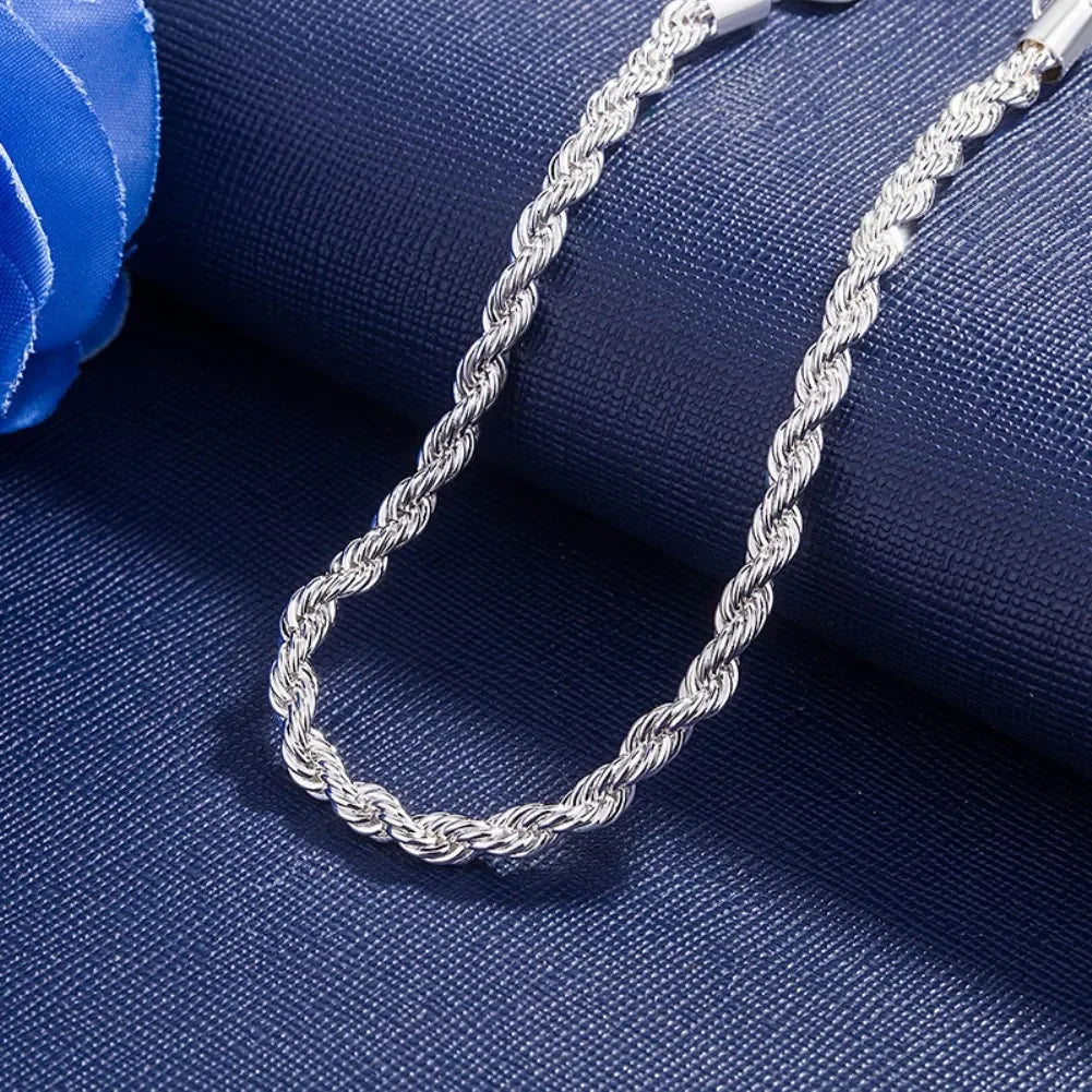 New 925 Sterling Silver Bracelet Chain Jewelry