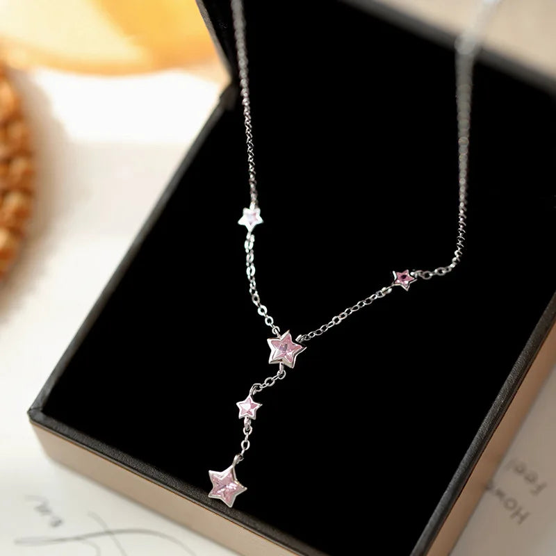 Fine 925 Sterling Silver Glossy Heart Pendant Necklace Fashion  Jewelry