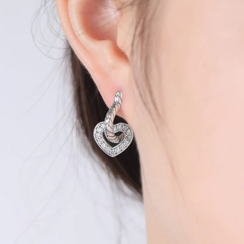925 Sterling Silver Drop Earrings Serpentine Shape Earrings Jewelry Gift