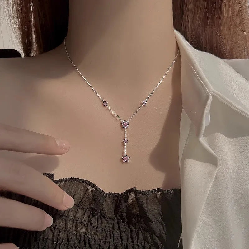 Fine 925 Sterling Silver Glossy Heart Pendant Necklace Fashion  Jewelry